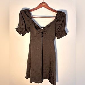 NWOT Gianni Bini black mini dress off shoulders sweetheart neck line